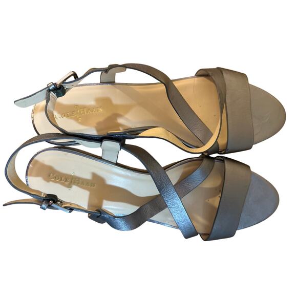 Cole Haan Brand New women’s Silver leather Sandals size 10.5 - Picture 1 of 4